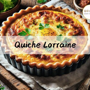 Quiche Lorraine com bacon, queijo e recheio cremoso – uma torta francesa clássica