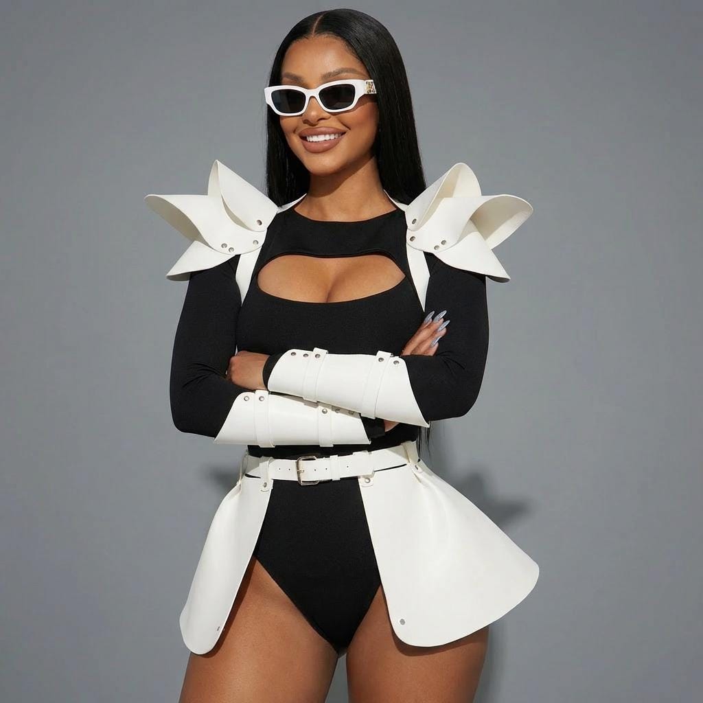 Women's White Festival Outfit for Rave Party