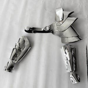 Zestaw kostiumów Złotej Zbroi Amazonki, Metalowe Naramienniki i Osłony Ramion, Futurystyczny Strój, Akcesoria Cosplay, Zestaw kostiumów Burning Man zdjęcie 9