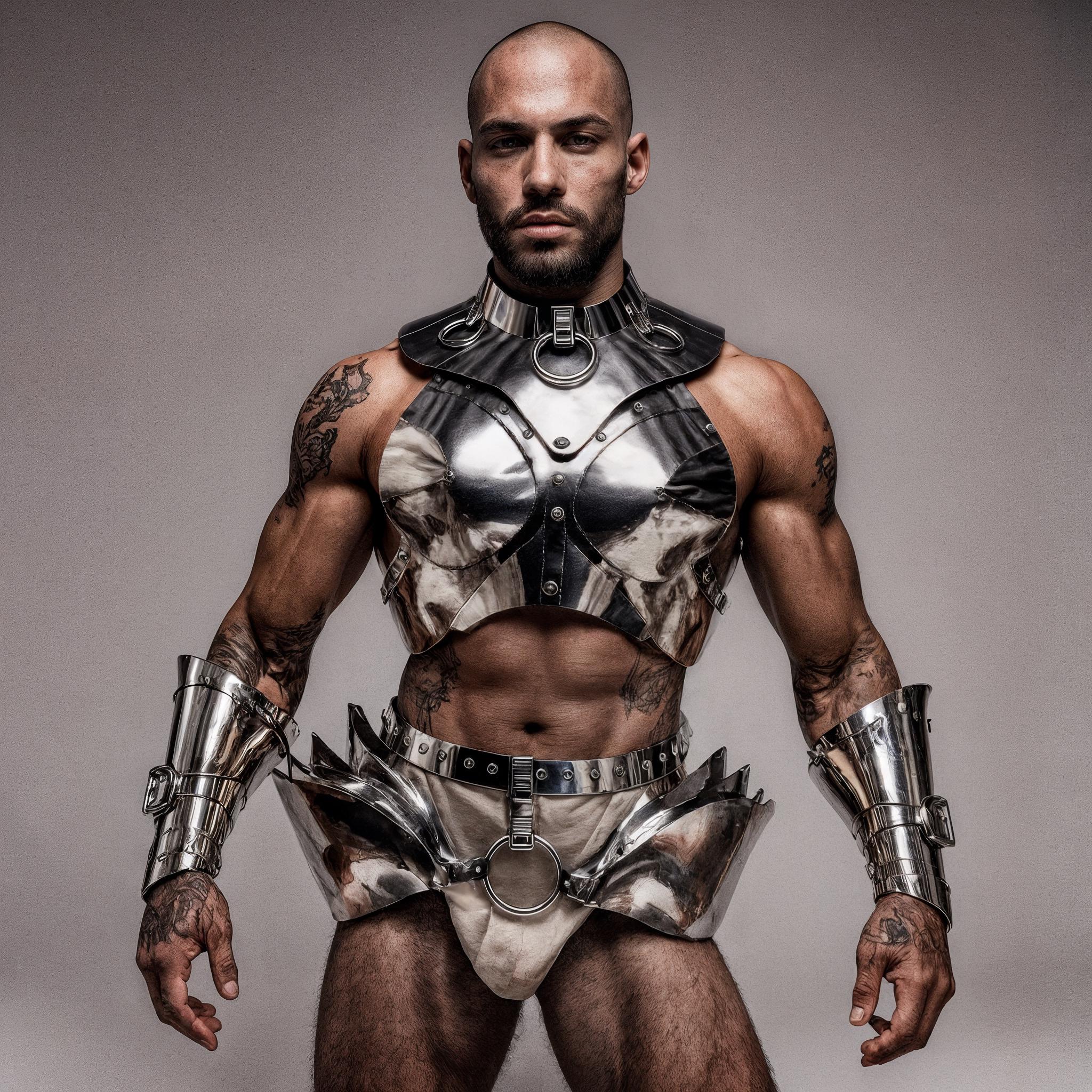 Men’s Cyberpunk Captain Armor, Chrome Leather Costume Set, Cosmic Warrior Cosplay, Burning Man Armour Outfit, Futuristic Apocaliptyc Wear