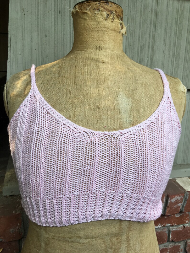 Ready to ship Blush colored bralette Lounge wear. 100/% cotton Yoga bra Size M
