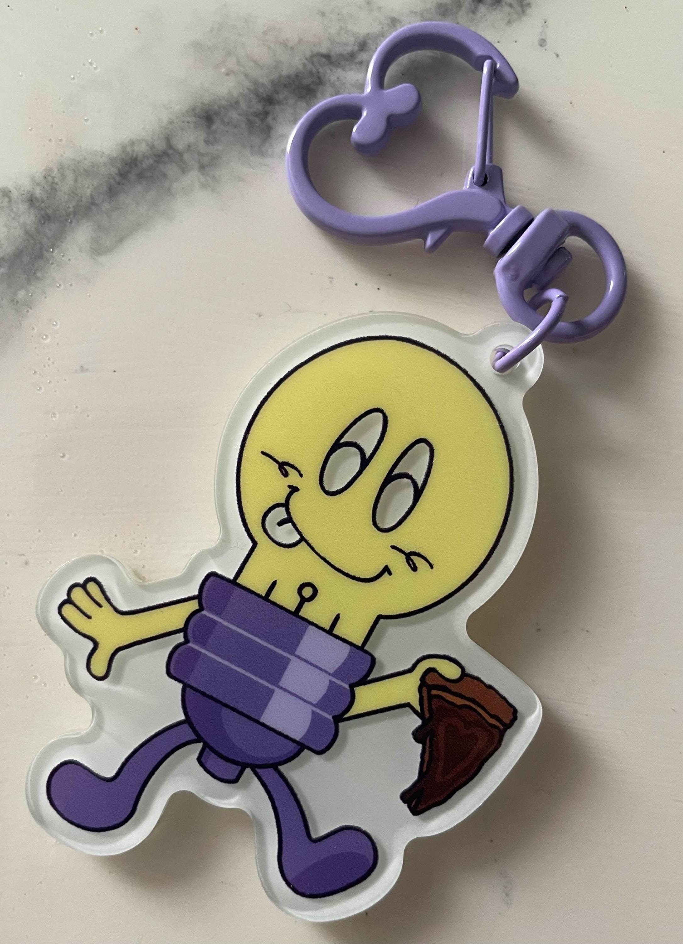 Inanimate Keychains 2.5'' Lightbulb Inanimate Insanity Glow in the Dark Keychain - Etsy