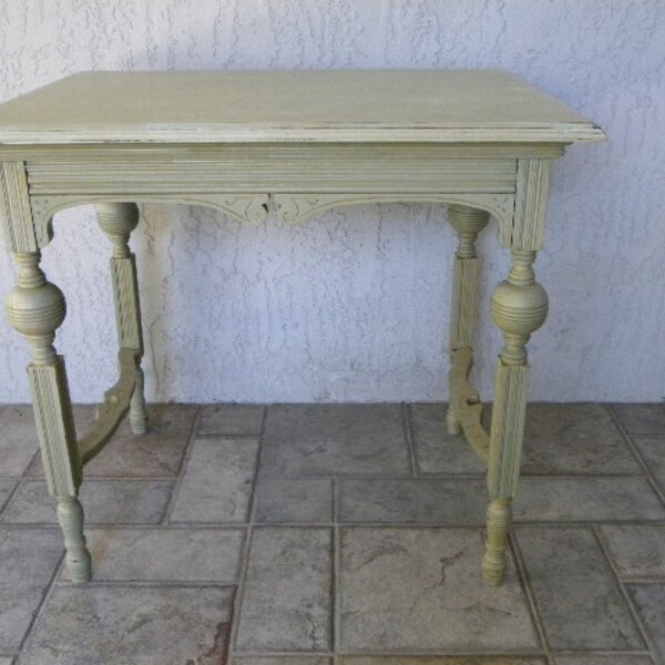 Vintage East Lake Painted Plant Table Painted Furniture