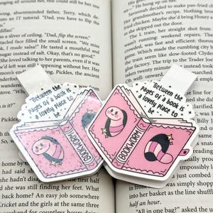 Book Worm Magnetic Bookmark