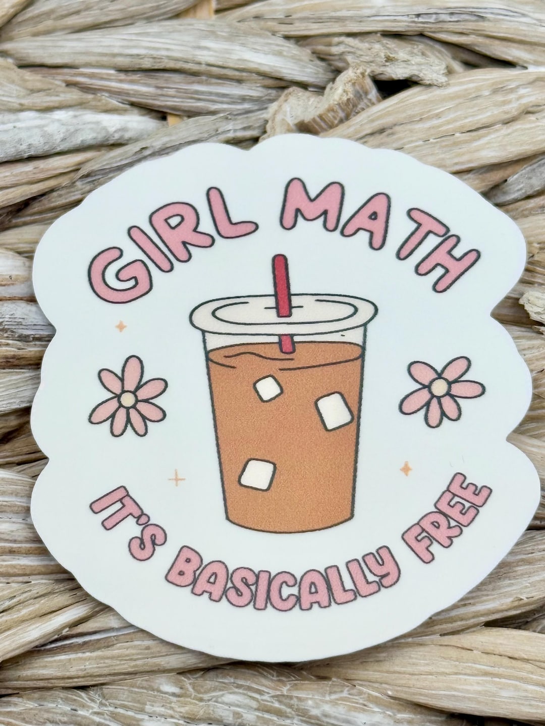 Girl Math - It's Basically Free Sticker - Etsy