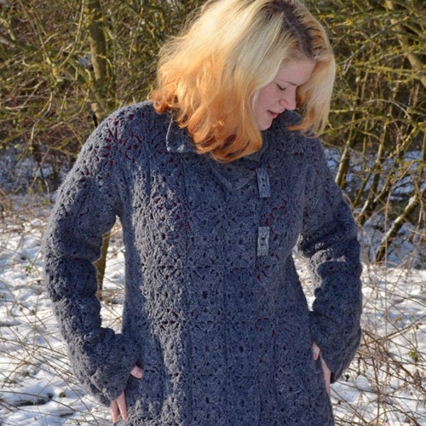 Anna Crochet Cardigan/Coat PDF Pattern