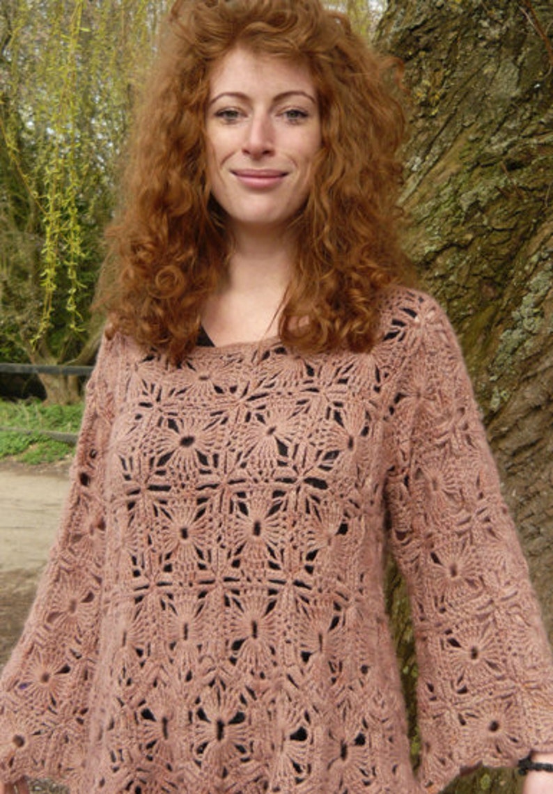 Dulcie Crochet Sweater PDF Pattern image 4