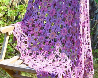 Marsh Violet Häkeldecke - PDF HÄKELMUSTER