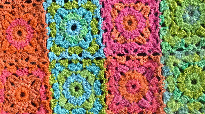 Queenies Square   Crochet Afghan/Blanket   PDF CROCHET image 4