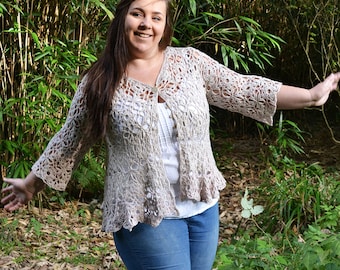 Virginia Crochet Crochet Cardigan PDF Pattern