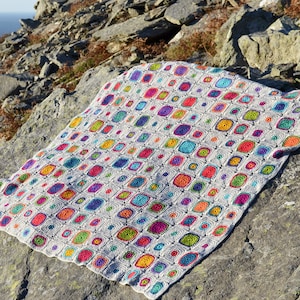 Scrumptious Bubbles Crochet Afghan/Blanket  - PDF CROCHET PATTERN