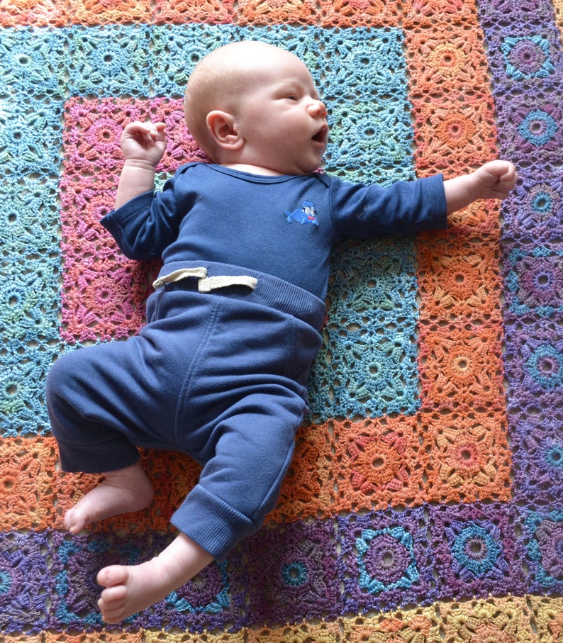 Queenies Square   Crochet Afghan/Blanket   PDF CROCHET image 3