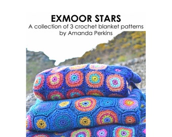 Exmoor Stars Häkeldecke Musterbuch (PDF Crochet E-Book)