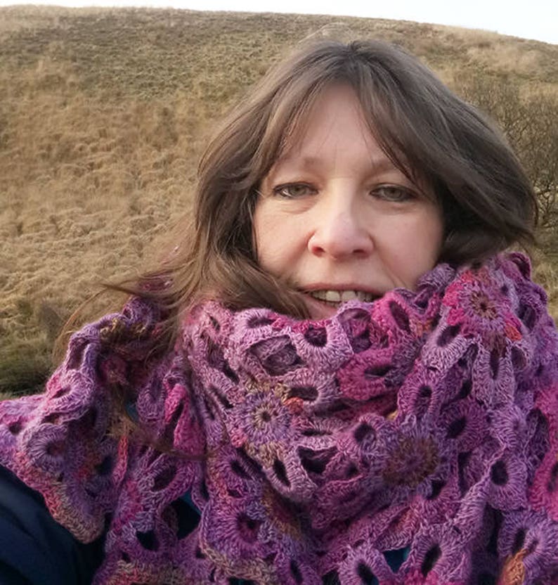 Marsh Violet Crochet Blanket  PDF CROCHET PATTERN image 3