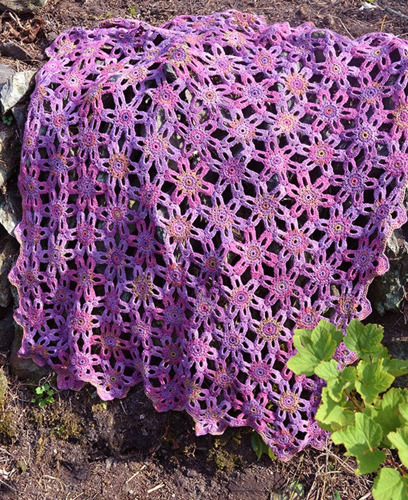 Marsh Violet Crochet Blanket  PDF CROCHET PATTERN image 2