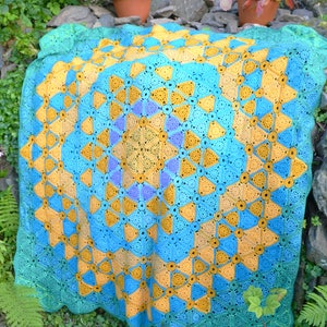 Cote de Lynmouth - Crochet Blanket - PDF Crochet Pattern