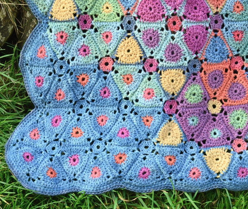 Kaleidoscope   Crochet Afghan/Blanket Booklet  PDF CROCHET image 3