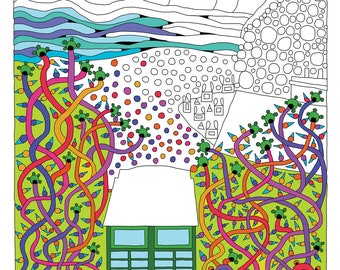 Lynton & Lynmouth, Adult PDF Printable Colouring booklet