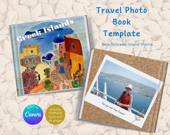 Summer Holidays Photo Book Template | Canva, Family Vacation (Digital Download)