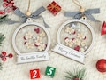 2025 Family Gingerbread Ornament,Custom Christmas Ornament,4D Shaker Ornament,Personalized Family and Pet Ornament Keepsake,Xmas Ornaments