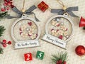 2025 Family Gingerbread Ornament,Custom Christmas Ornament,4D Shaker Ornament,Personalized Family and Pet Ornament Keepsake,Xmas Ornaments