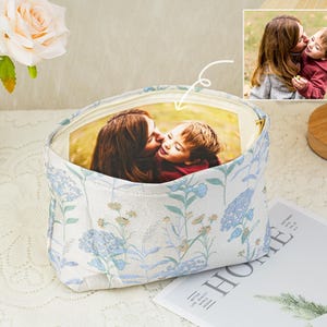 Borsa da sposa regalo per la mamma, borsa con fodera personalizzata con foto, borsa con fodera fatta a mano con foto, regalo per la festa della mamma, regali per la madre della sposa/dello sposo