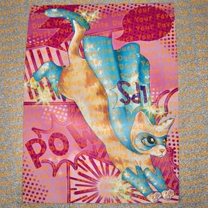 Comicon Cat Glossy Print Littlest Pet Shop LPS Poster Fanart Comic Con