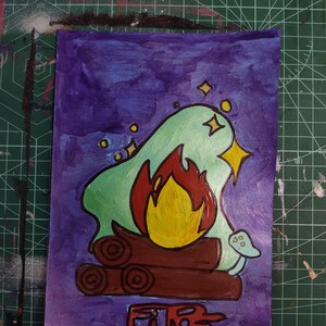 Inktober: Fuoco, Fantasma, Luna, Anello, Anatra, Impronte, Bestia, Intrappolata