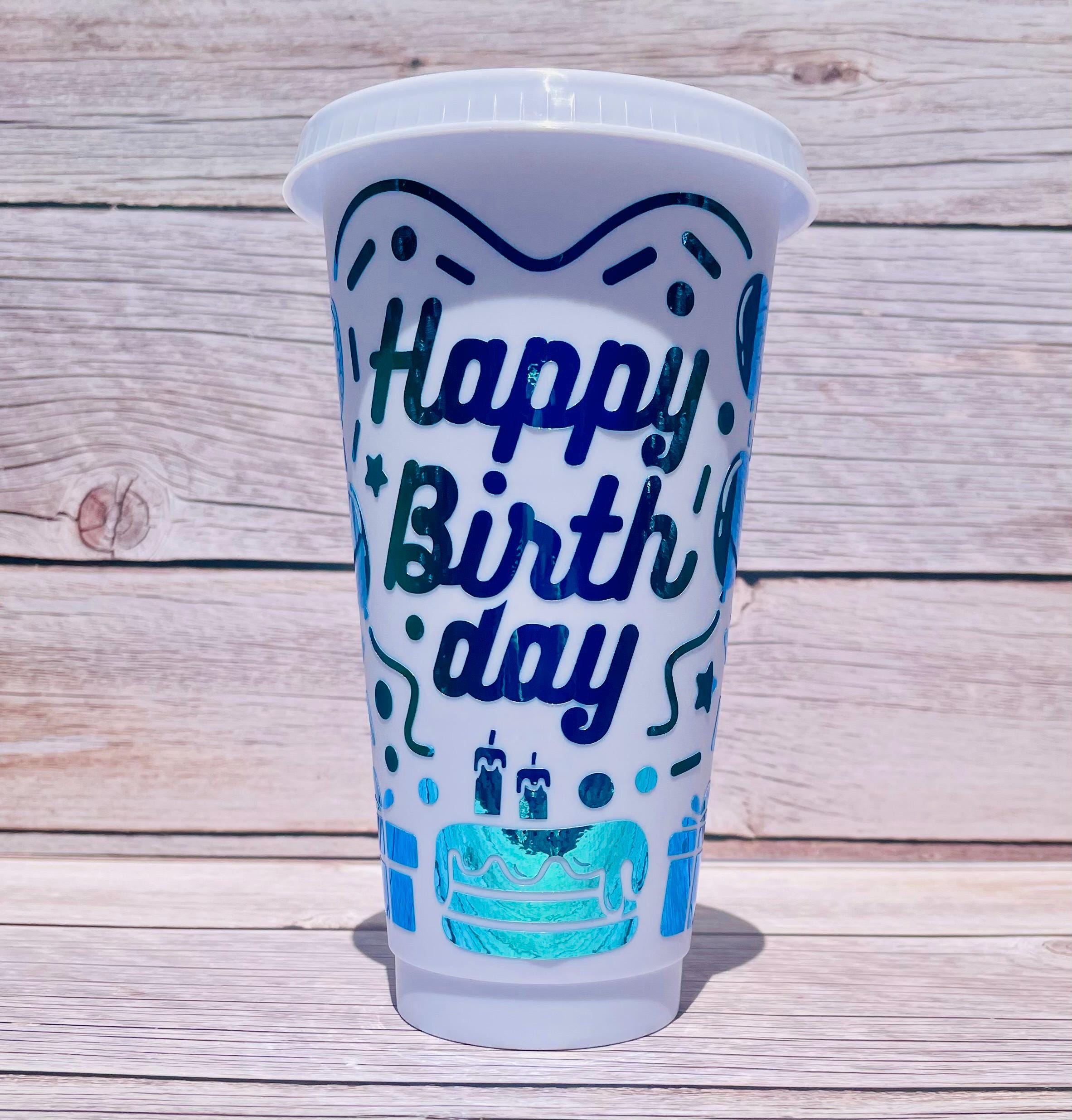 Personalized Birthday Reusable Cold Cup: Venti Size