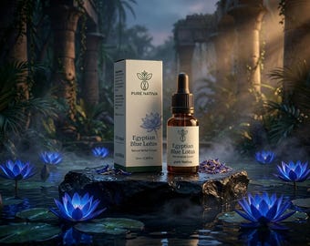 Ägyptisch-blaue Lotusblüten | Reine, getrocknete Blütenblätter von Nativa Premium für entspannenden Kräutertee, Meditation und botanische Aufgüsse
