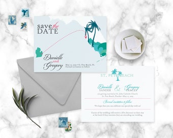 St. Pete Beach Florida – Save the Date – Destination Wedding – Wedding Save the Dates - Florida wedding save the dates