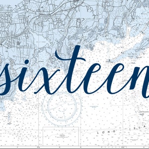 DIY Nautical Chart of Stamford CT (stamford Harbor) - Table Number ...