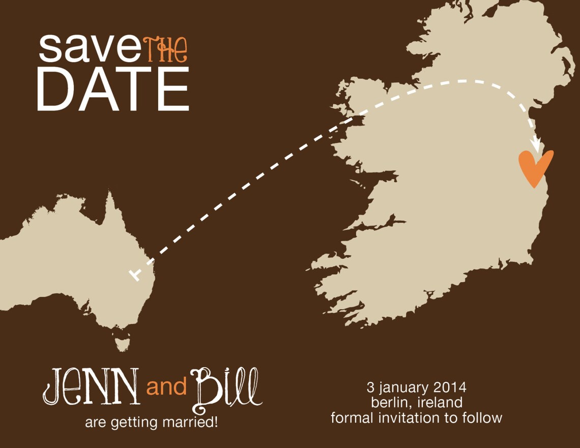 Ireland Save The Date Destination Wedding Wedding Save Etsy