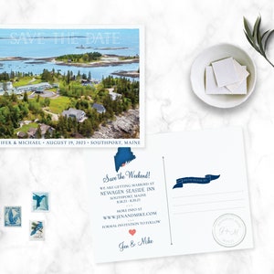 Réservez vos dates pour un mariage dans le Maine Maine Newagen Seaside Inn, Southport Maine Carte du Maine, réservez vos dates image 2