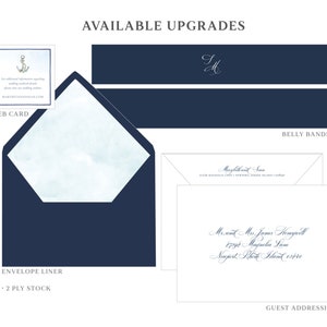 OceanCliff wedding invitation, Venue Wedding Invitation, Newport Invitation, OceanCliff Hotel Wedding Invitation image 4