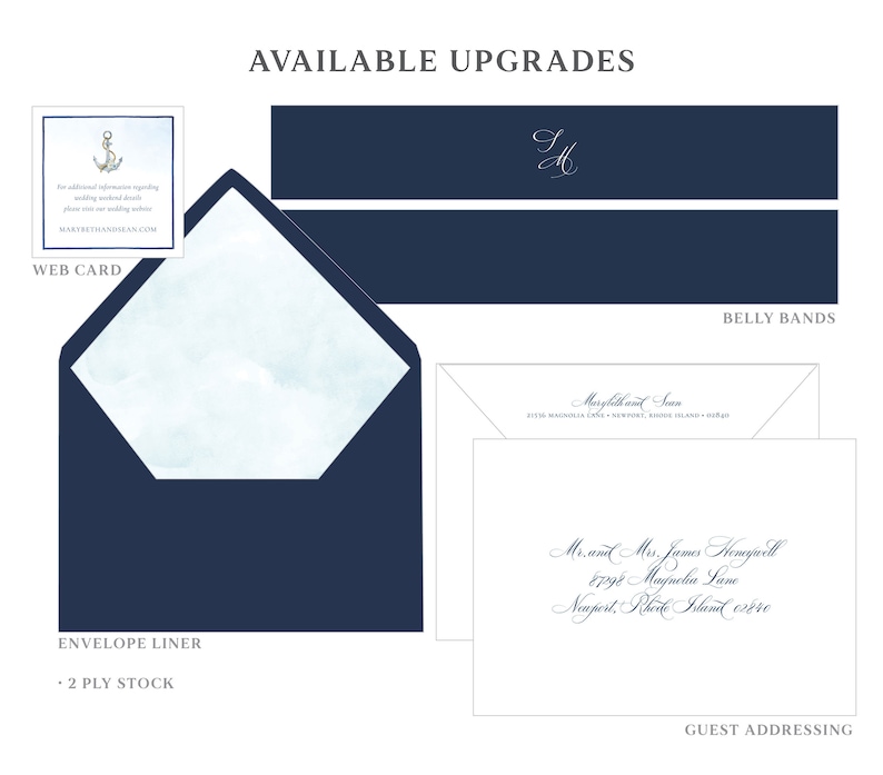 OceanCliff wedding invitation, Venue Wedding Invitation, Newport Invitation, OceanCliff Hotel Wedding Invitation image 4