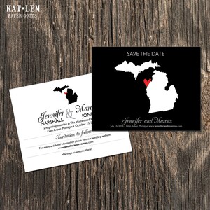 Michigan – Save the Date – Grand Rapids, Lowell Destination Wedding – Wedding Save the Dates