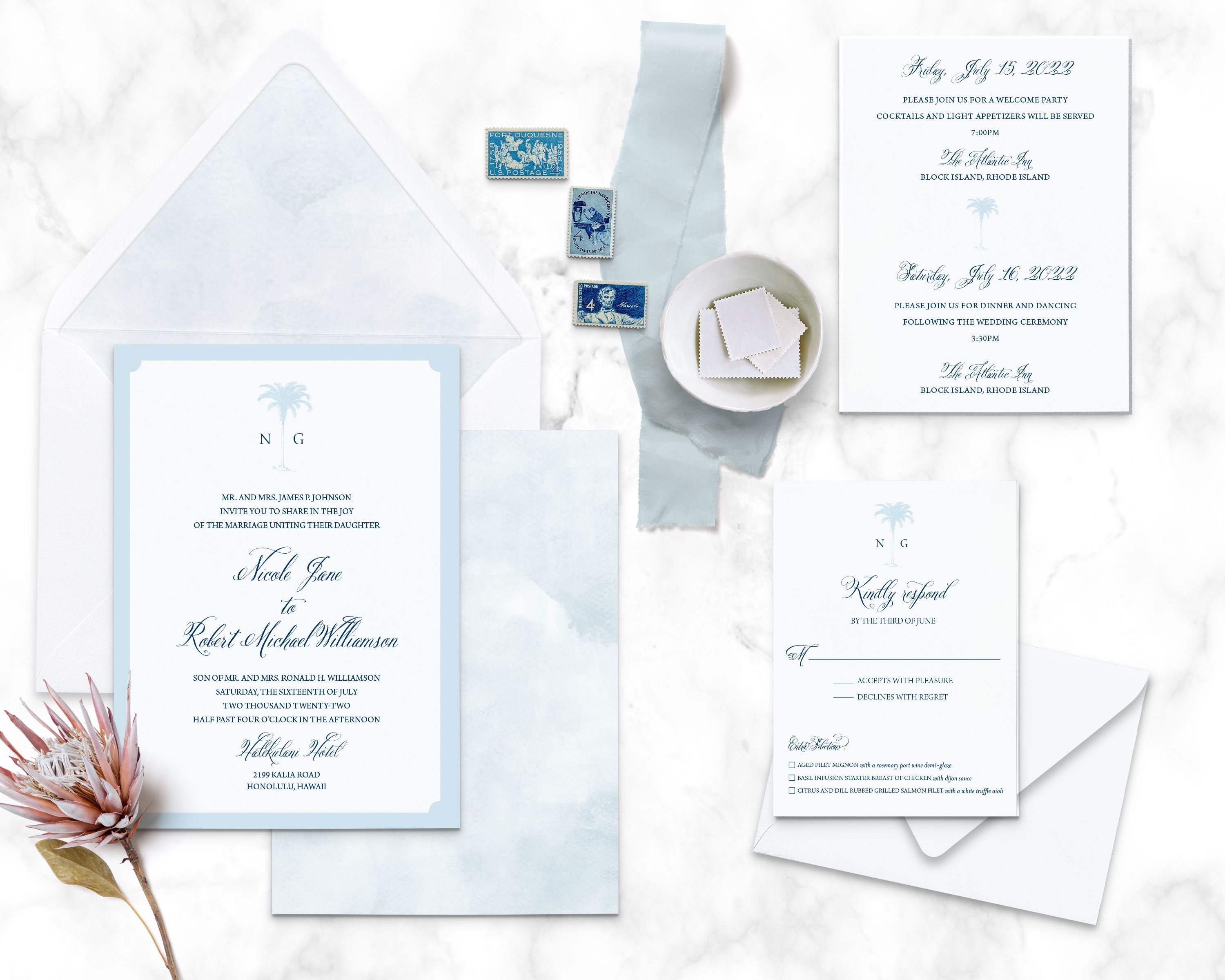 Palm Tree Wedding Invitation Elegant Tropical Wedding Porn Photo