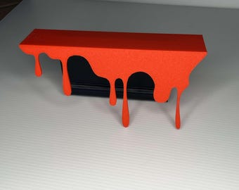 Blood Bookshelf Adornment, Bookshelf Decor, Bookshelf Decoration, Bookshelf personalized, 3D Printed Bookshelf Decor, Thriller Horror Books