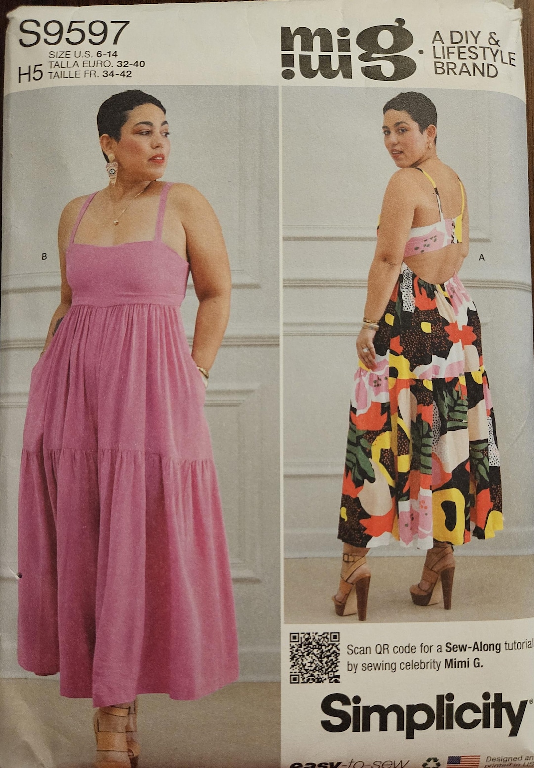 Simplicity S9597 Misses Maxi Dress & Jumpsuit | Close-fit Bodice ...