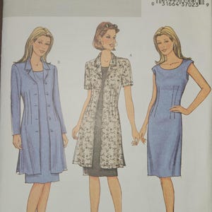 Butterick 3964 Misses/Miss Petite Dress & Long Jacket | Sheath, Waist Darts, Unlined Jacket | Easy Sewing Pattern, sizes 18-20-22 - UNCUT