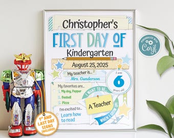 Editable First & Last Day of School Signs Bundle | Printable Templates | Back to School Photo Prop | US Letter, Tabloid, A4, A3