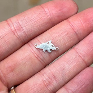 Sterling Silber Montana State Universität Bobcat Mascot Stecker Charme - Permanent Schmuck, Schmuckherstellung, permanente Armbänder