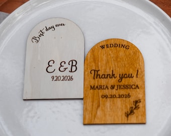 Outdoor monogrammed wedding favors in bulk, personalized wooden coasters, classic wedding guest gifts, personalized bridal shower favors