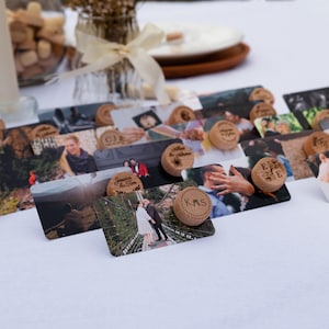 Cartes photo de remerciement de mariage classiques en vrac, bouchon de vin personnalisé, souvenirs de mariage pour invité, cadeau de douche nuptiale, réservez le bouchon de vin