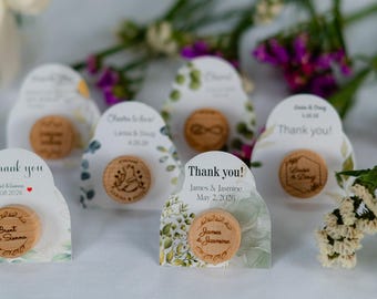 Outdoor wedding custom wine stoppers, classic wine corks, bridal shower save the date