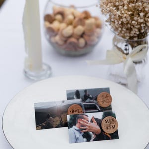 Cartes photo de remerciement souvenir en vrac, cadeaux de mariage à la française, bouchons de vin personnalisés en vrac, réservez la date pour la fête de fiançailles
