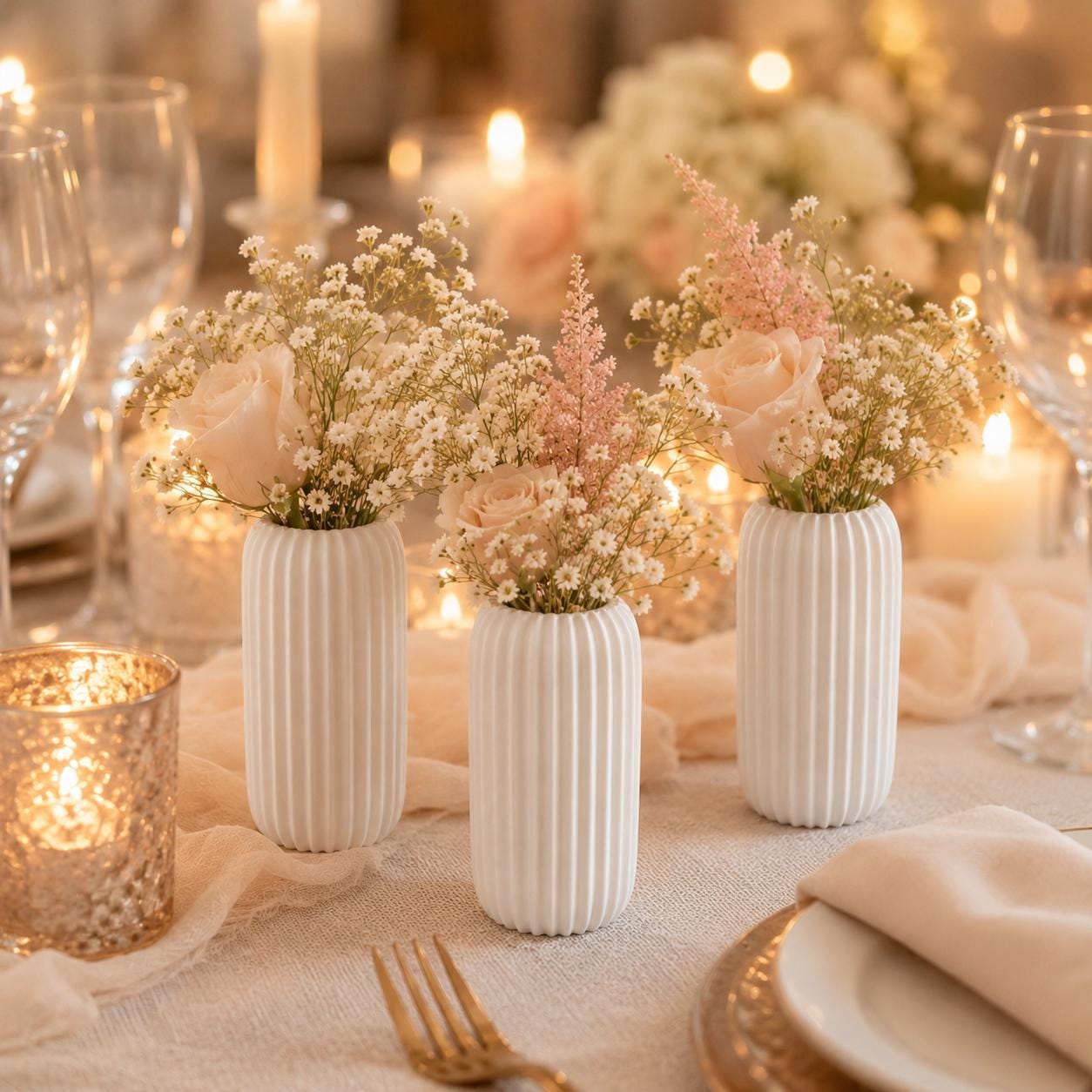 Mini Bud Vase Centerpiece Set