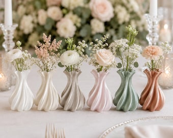 Mini jarrones pequeños para bodas, decoración de centros de mesa al por mayor, decoración para despedidas de soltera, regalos de recuerdo para los invitados