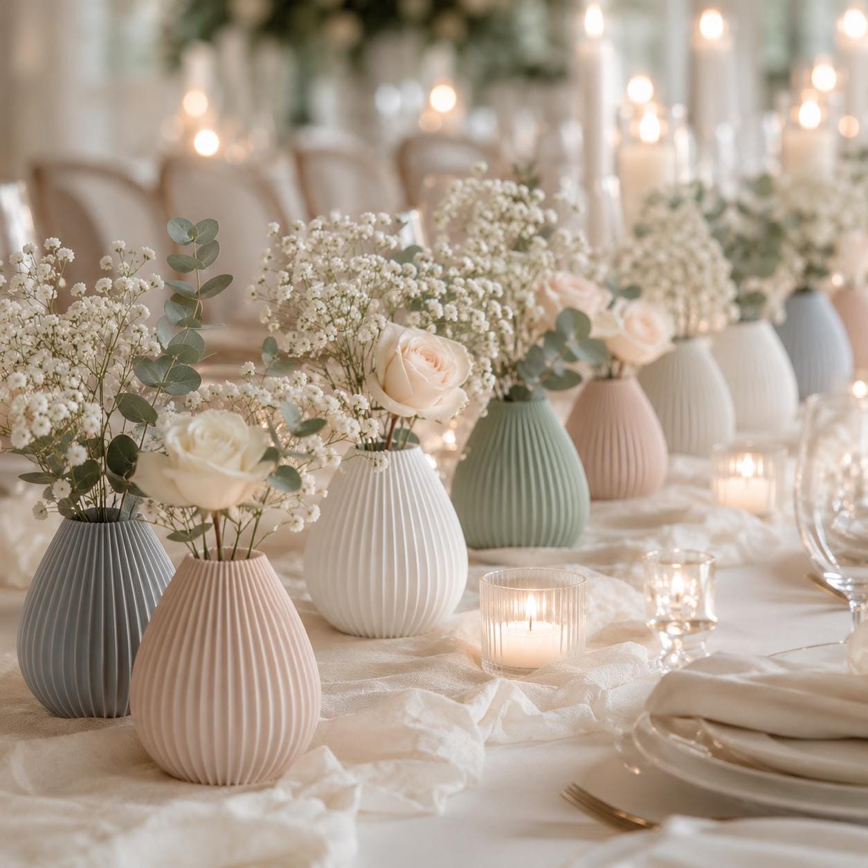 Rustic Green Flower Vase